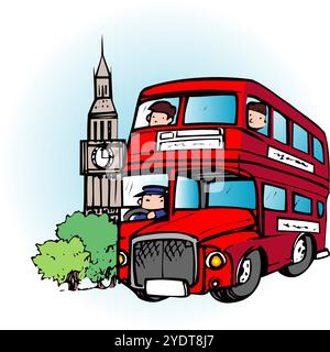 London double-decker bus Stock Photo