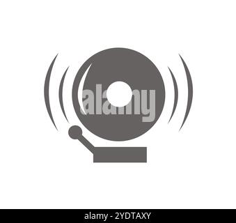 School Bell I vector icon. School, education, equipment Stock Vector