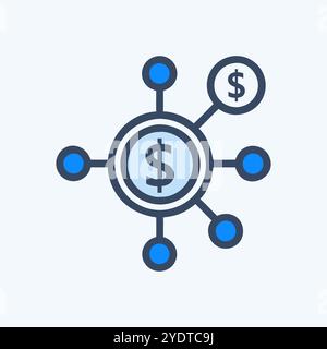 Revenue Stream Icon vector image Stock Vector