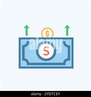 Cash Reserve Icon vector art image Stock Vector