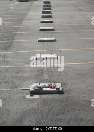 Demolished coin-operated car park Stock Photo - Alamy