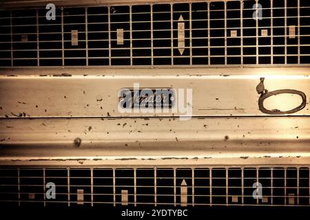 Rome, Italy - 05 03 2018 Pink Floyd Interstellar exibithion - Vintage musical instruments from the golden age of rock music Stock Photo