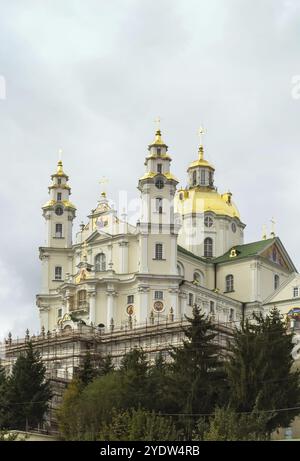 Dormition Cathedral. Holy Dormition Pochayiv Lavra has for centuries been the foremost spiritual and ideological centre of various Orthodox denominati Stock Photo