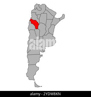 Symbol Map of the Province La Rioja (Argentina). Abstract map showing ...