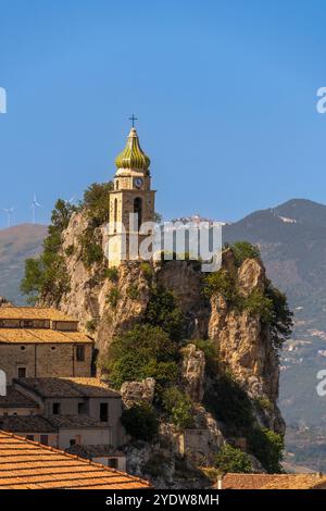 Church of San Silvestro Papa, Bagnoli del Trigno, Isernia, Molise, Italy, Europe Stock Photo