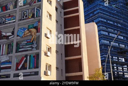 Modern architecture in central Tirana, Albania, Europe Stock Photo