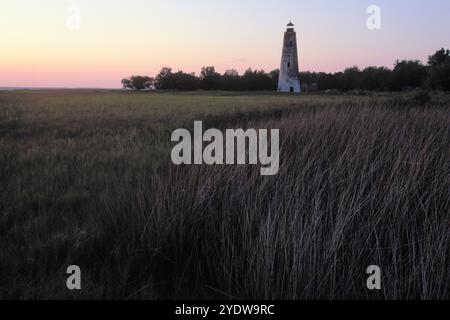 Lighthouse at Sapelo Island, GA Stock Photo