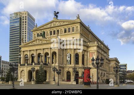 The original opera house in Frankfurt is now the Alte Oper (Old Opera), a concert hall and former opera house in Frankfurt am Main, Germany, Europe Stock Photo