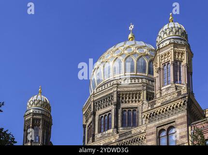 New Synagogue was built 1866 as the main synagogue of the Berlin Jewish community Stock Photo