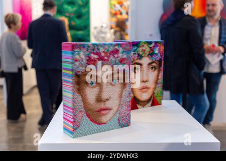 Istanbul, Turkiye - OCT 26, 2024: 19th edition of the Contemporary Istanbul is an annual art fair that connects galleries, artists, collectors, curato Stock Photo