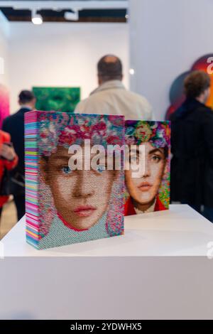 Istanbul, Turkiye - OCT 26, 2024: 19th edition of the Contemporary Istanbul is an annual art fair that connects galleries, artists, collectors, curato Stock Photo