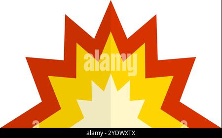 Bombing icon. Explosion effect icon. Editable vector. Stock Vector