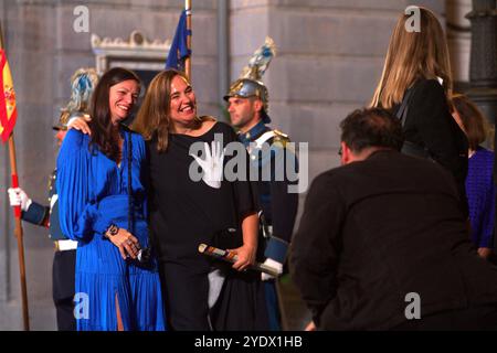 Asturias, Spain. 27th Oct, 2024. Magnum director Cristina de Middel photographed leaving to collect the Princess of the Arts award during the princess awards. The Princess of Asturias Awards have ended in Oviedo after two weeks of events and the presence of the Spanish royal family. (Credit Image: © Mercedes Menendez/Pacific Press via ZUMA Press Wire) EDITORIAL USAGE ONLY! Not for Commercial USAGE! Stock Photo