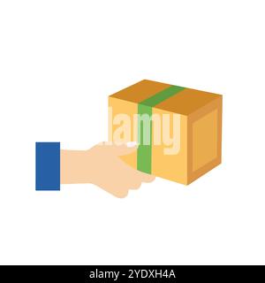 Package Delivery Illustration vector art image. Stock Vector