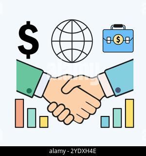 Trade Agreement Icon vector image Stock Vector