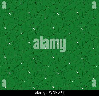 Abstract tropic leaves seamless pattern. vector Tea or banana leaf graphic art. Hand drawn graphic design for fabric , print, cover, banner and invita Stock Vector