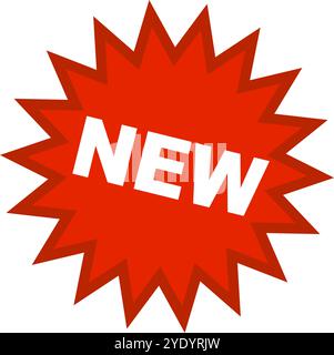 NEW emphasis label icon. New product sticker icon. Editable vector ...