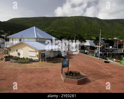 Beausejour, la desirade, guadeloupe, france - July 14 2024 : Harbor of Beausejour, main port in La Desirade island, french overseas territory in lesse Stock Photo