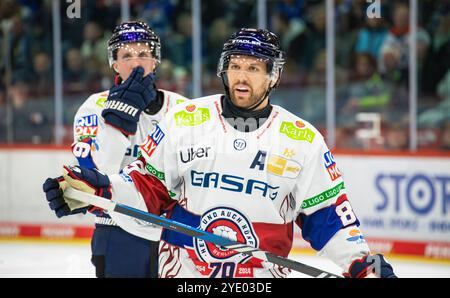 Villingen-Schwenningen, Germany, 29th Sep 2024: #89 Zach Boychuk, forward Eisbären Berlin. (Photo by Jonas Philippe/dieBildmanufaktur) Stock Photo