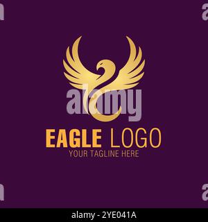 New And Unique Eagle Logo Design Template Stock Vector