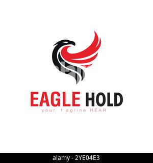 Eagle Logo Design with Bold Wings Modern and Professional Vector Template Stock Vector