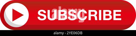 Flat design SUBSCRIBE button. Editable vector. Stock Vector