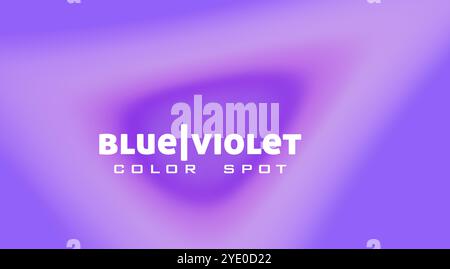 Blurred gradient background with blue violet color spot. Minimal vector graphic pattern Stock Vector