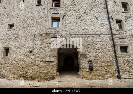 University of San Marino. Via Eugippo, City of San Marino, San Marino Stock Photo