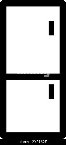Refrigerator icon vector illustration isolated on white background Stock Vector
