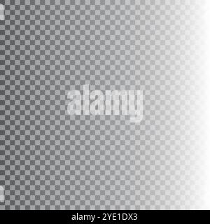 Checkerboard pattern background. Smooth gradient effect. Gray to white transition. Vector backdrop. Stock Vector
