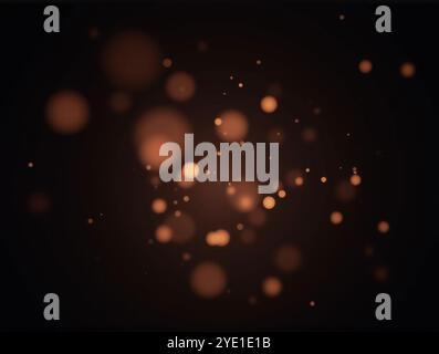 Soft Glowing Orbs and Floating Light Particles with Bokeh Effect on ...