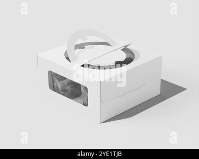 Cake Box Mockup Stock Photo