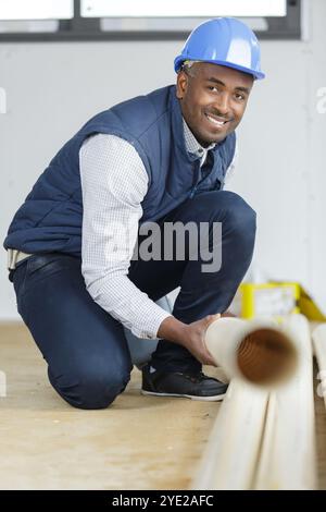 installation for home heating in residential building Stock Photo