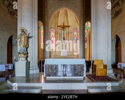 Temple Expiatori del Sagrat Cor, interior, Mount Tibidabo, Barcelona, Catalonia, Spain Stock Photo