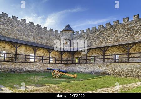 Stara Lubovna Castle is a castle from the 13th century in the north of Slovakia Stock Photo