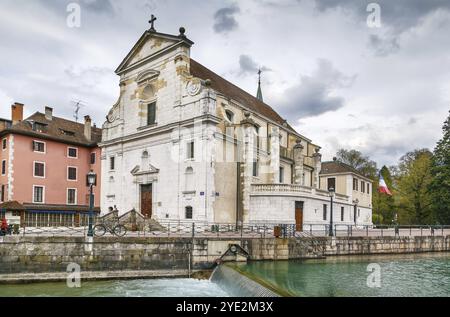 Church of St. Francis is a Catholic church located in Annecy in Haute-Savoie, France, Europe Stock Photo