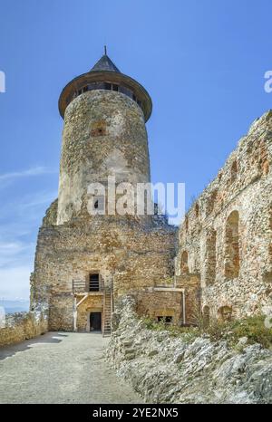 Stara Lubovna Castle is a castle from the 13th century in the north of Slovakia. Tower Stock Photo