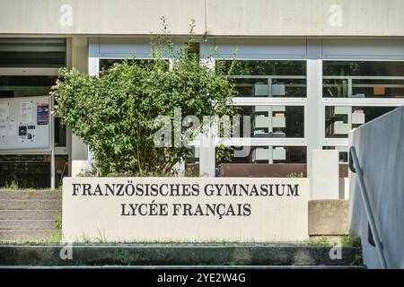 French Gymnasium, Derfflingerstraße, Tiergarten, Mitte, Berlin, Germany Stock Photo