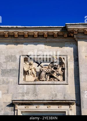 County Hall, detailed view, Lewes, East Sussex, England, United Kingdom Stock Photo