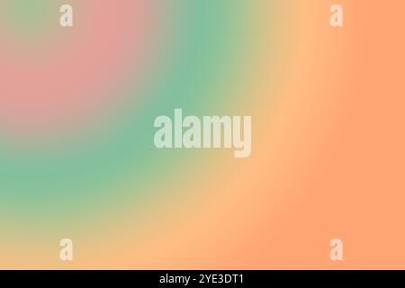 Pink green and yellow gradient. A soft light background with a plan of flowing waves of delicate color. Stock Photo