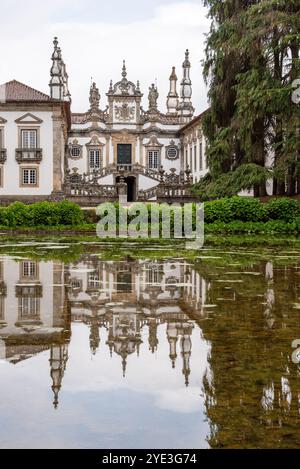 Villa Real, Portugal - Mai 30, 2024 - Beautiful baroque Mateus palace near town Villa Real, Portugal Stock Photo