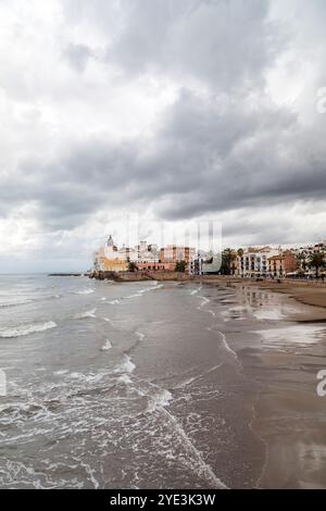 Sitges beach, Catalonia, Spain. Stock Photo