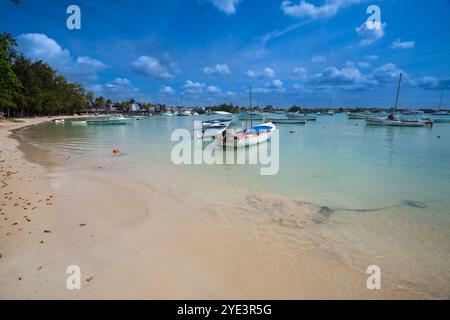 Strand , Beach, Grand Baie, Nordküste, indischer Ozean, Insel, Mauritius mcpins *** Beach, Beach, Grand Baie, North Coast, Indian Ocean, Island, Mauri Stock Photo