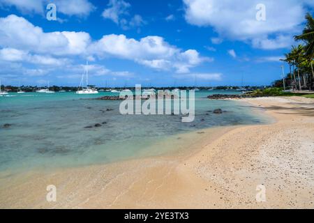 Grand Baie, Bay, Bucht, Nordküste, indischer Ozean, Insel, Mauritius mcpins *** Grand Baie, Bay, Bay, North Coast, Indian Ocean, Island, Mauritius mcp Stock Photo