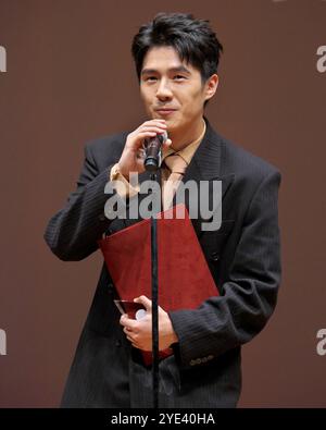 Chinese actor Liu Haoran attends an activity in Beijing, China, 23 ...