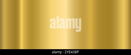 Golden metallic gradient. Metallic gradient effects for the design of text and bulletin boards, infographics. Stock Vector