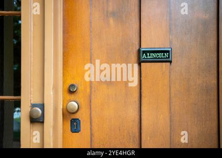 Springfield, Illinois - The Lincoln Home National Historic Site preserves the home and neighborhood where Abraham Lincoln lived before he became the 1 Stock Photo