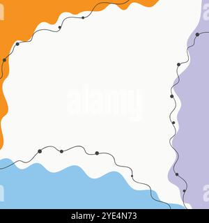 Modern pastel abstract shapes background. Fluid art. Mixture of paint splash liquid. Abstract color background, gradient waves, smooth wallpaper Stock Vector