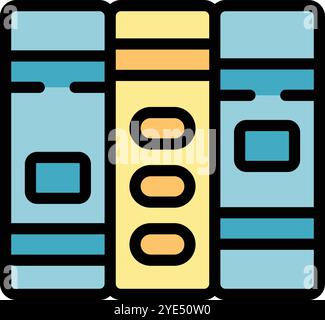 This icon represents a server room, symbolizing data storage and processing Stock Vector