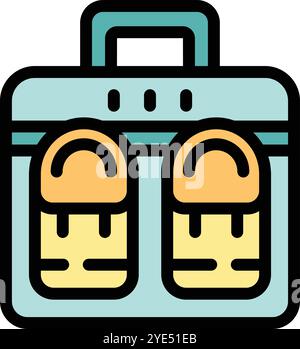 Shoes dryer machine icon, outline style illustration from household appliances collection Stock Vector